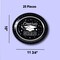 25 Count Betallic Congrats Graduation Party Black School Colors Paper Banquet Plates Disposable Dinner Plates 11 3/4" x 10"